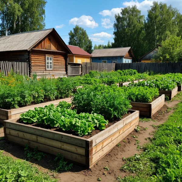 Приподнятые грядоки для выращивания на них овощных культур