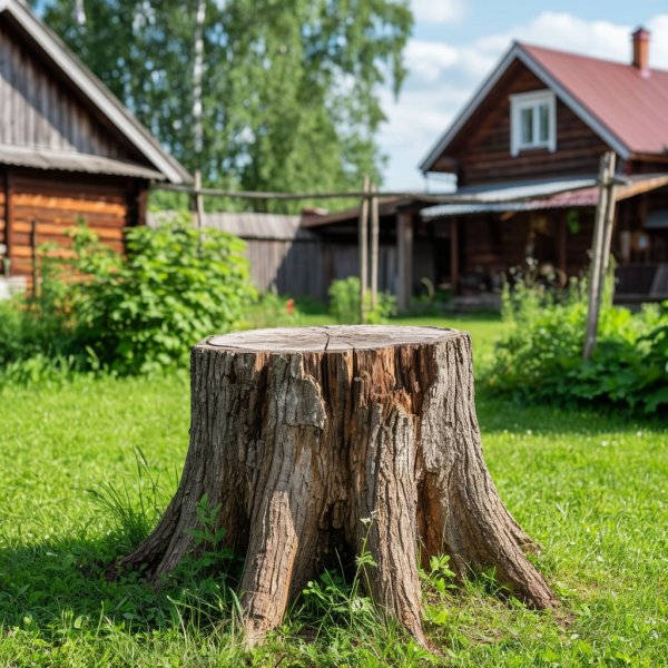 И даже пень в весенний день